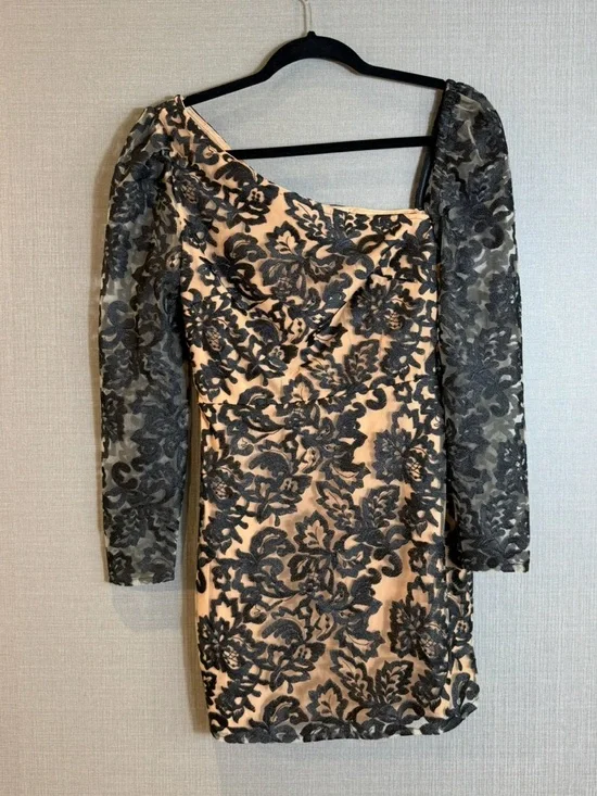 Revolve Lovers and Friends Birch Lace Mini Dress in Black - Picture 2 of 9